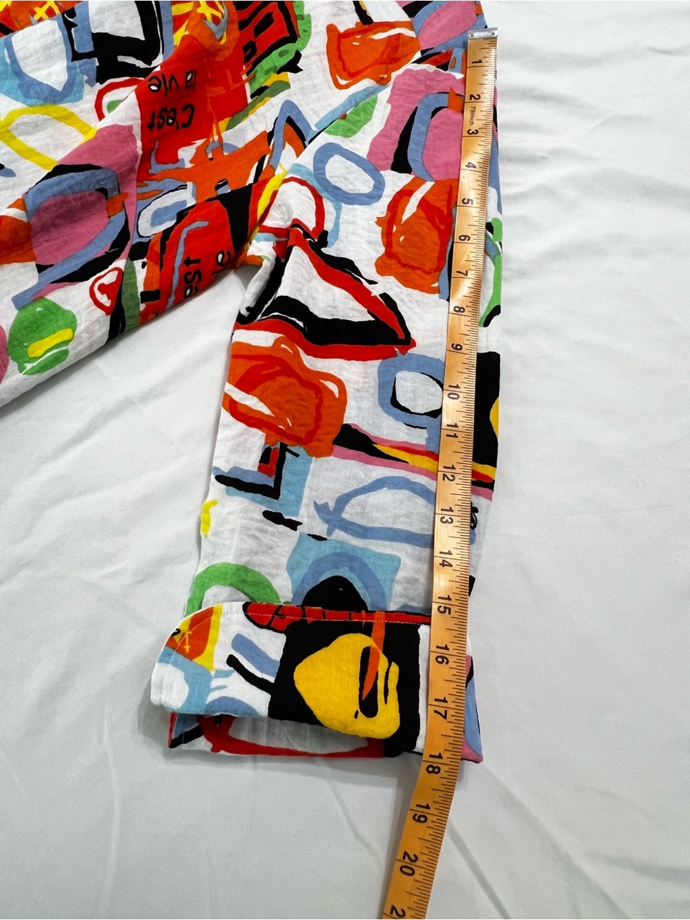 Ali Miles Multicolor Abstract Print Button-Up Swing Top Tunic XL - Picture 7 of 16